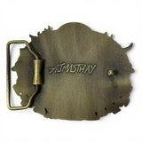 "US Blues" 3D Belt Buckle - Antique Brass Edition