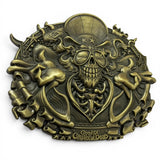 "US Blues" 3D Belt Buckle - Antique Brass Edition