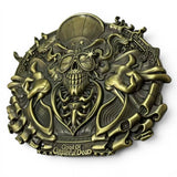 "US Blues" 3D Belt Buckle - Antique Brass Edition