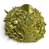"US Blues" 3D Belt Buckle - Polished Brass Edition