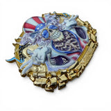 "US Blues" 3D Belt Buckle - Color Enamel Edition