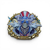 "US Blues" 3D Belt Buckle - Color Enamel Edition