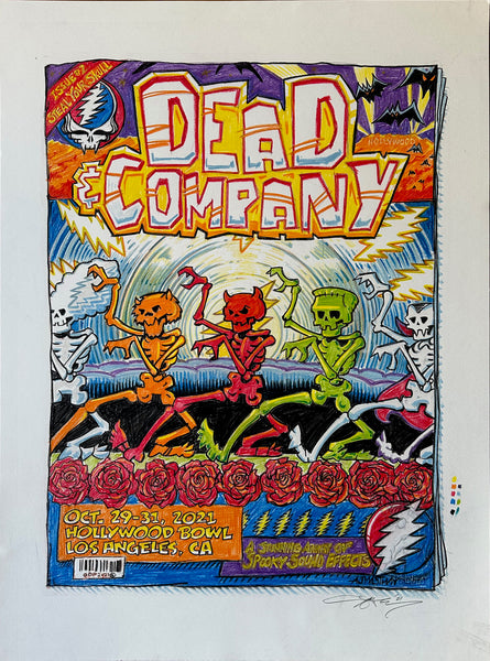 Dead & Company Halloween 2021 Original Drawing