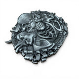 "US Blues" 3D Belt Buckle - Antique Silver Edition